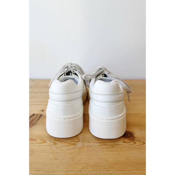 NEW SHU SHOP women satine platform sneakers in white - Picture 3 of 3